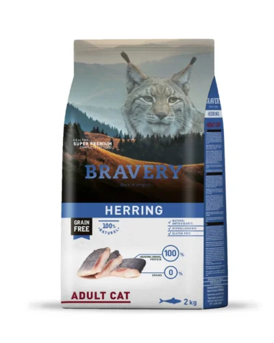 BRAVERY HERRING ADULT CAT 2 KG