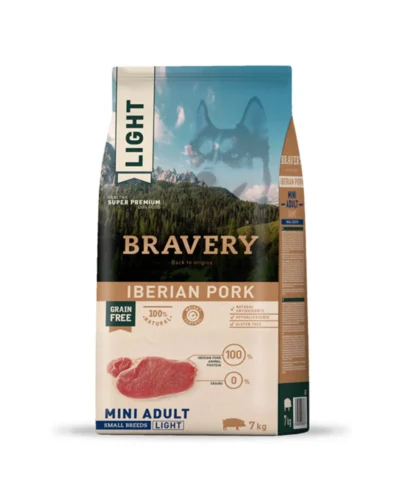 BRAVERY LIGHT IBERIAN PORK MINI ADULT SMALL BREEDS 7 KG