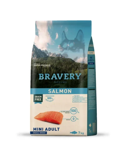 BRAVERY SALMON MINI ADULT SMALL BREEDS 7 KG