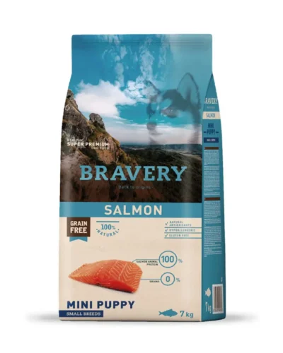 BRAVERY SALMON MINI PUPPY SMALL BREEDS 7 KG