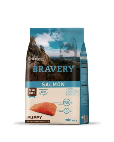 BRAVERY SALMON PUPPY LARGE/MEDIUM BREEDS 4 KG